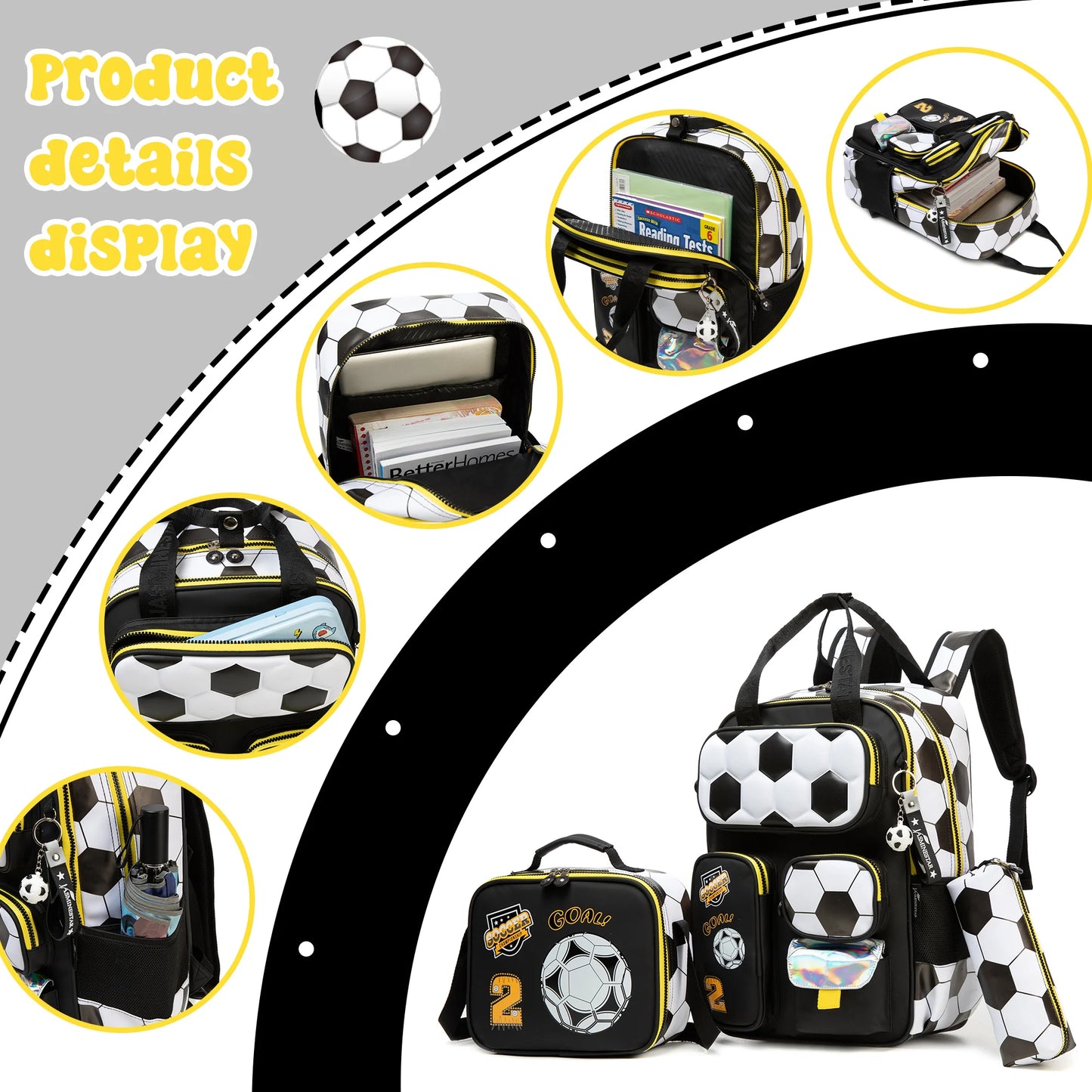 Boys 3-Piece School Backpack Set