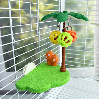 Tropical Bird Perch Platform Toy