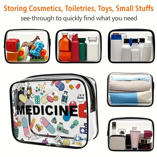 Travel Medicine & Cosmetic Organizer Bag