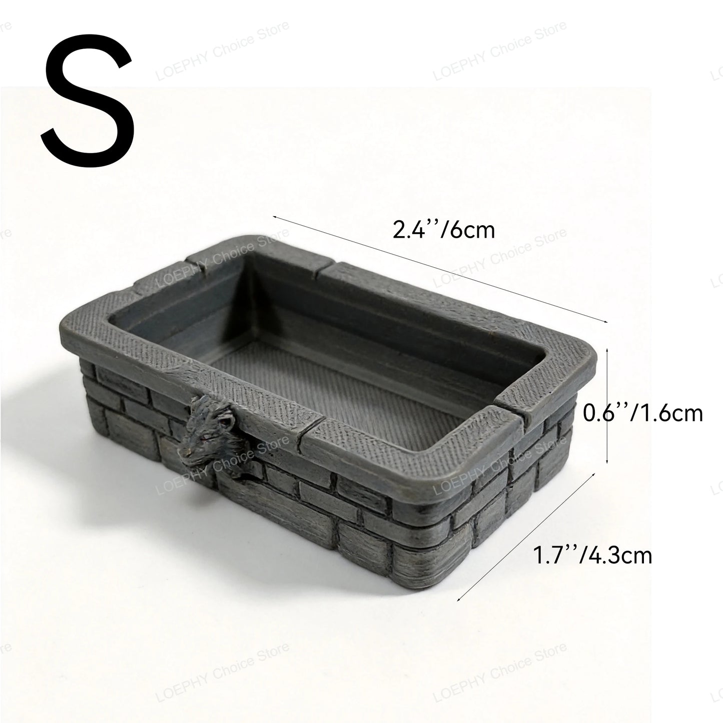 Castle Style Reptile Water Bowl