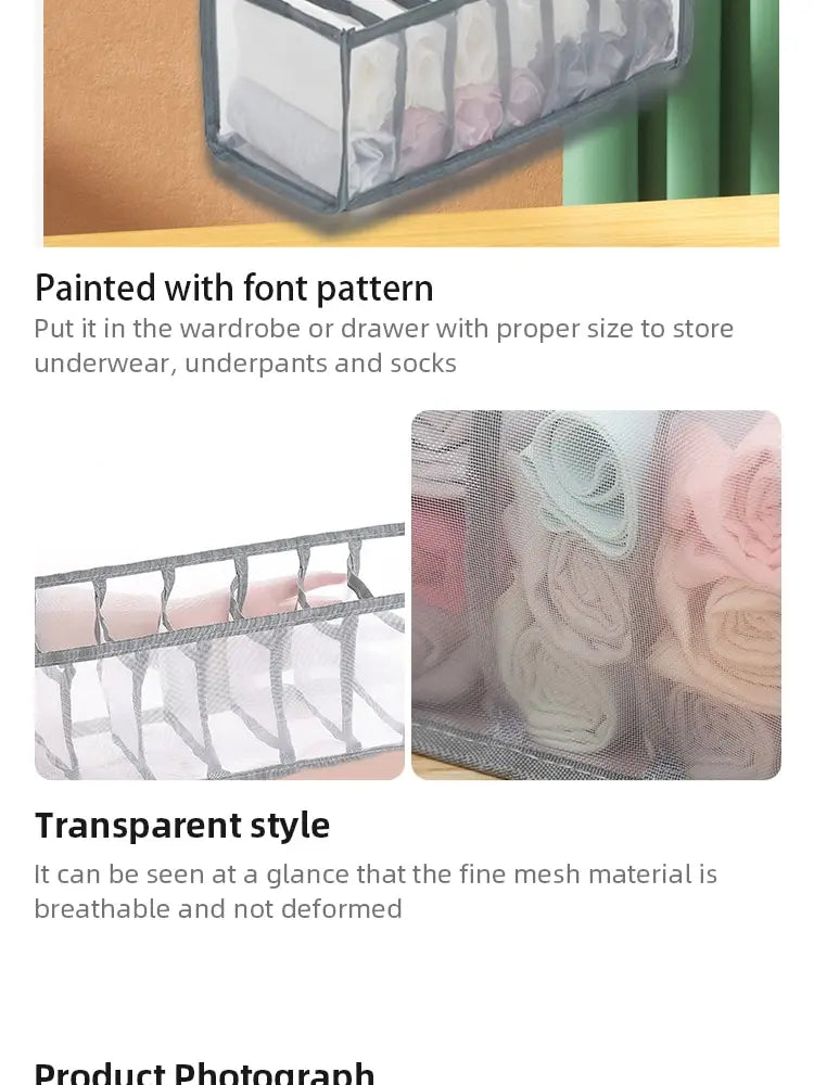 Foldable Underwear Storage Organizer