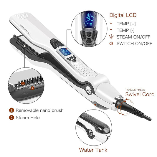 UKLISS Professional Steam Hair Straightener
