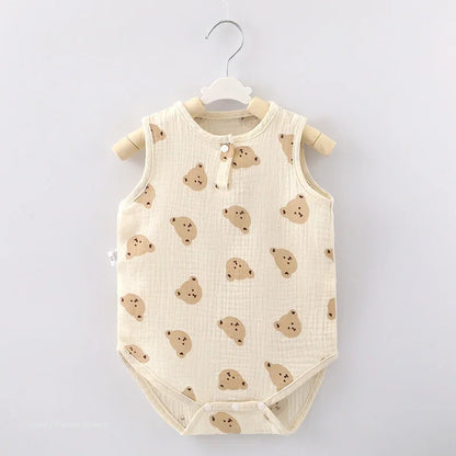 Cute Cartoon Baby Bodysuit