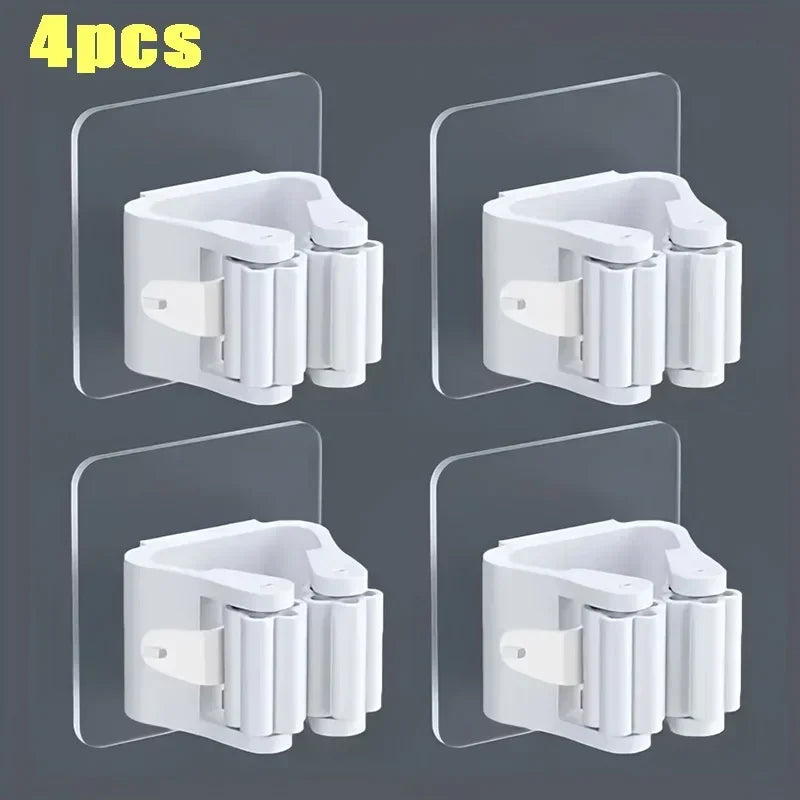 Wall Mounted Mop & Broom Holder Set