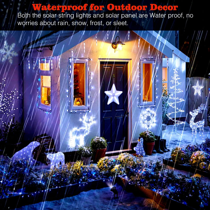 Outdoor LED Solar Fairy Lights Christmas Decoration