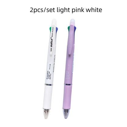 5-in-1 Multicolor Erasable Gel Pen with Mechanical Pencil