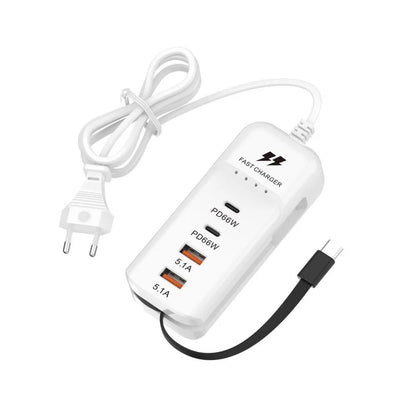66W Multi-Port USB-C Fast Charger