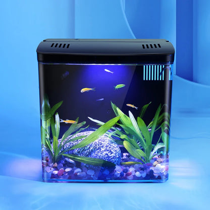 Mini USB Self-Filtering Aquarium with LED Light