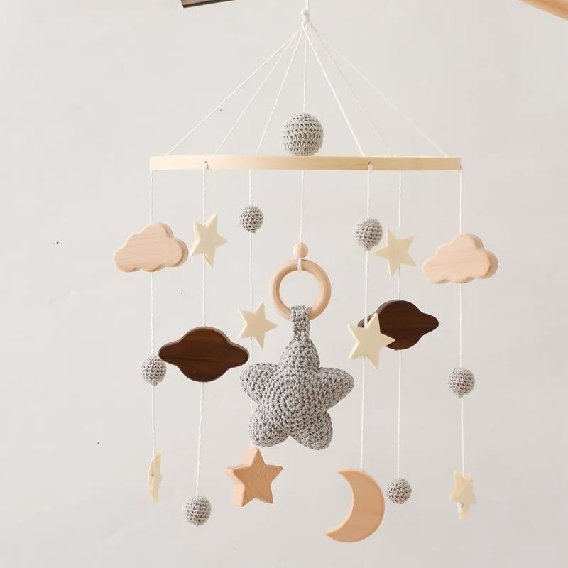 Wooden Baby Crib Mobile