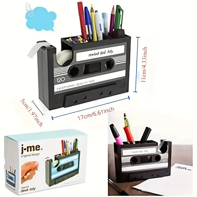 Retro Cassette Desk Organizer