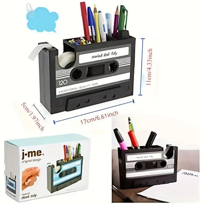 Retro Cassette Desk Organizer