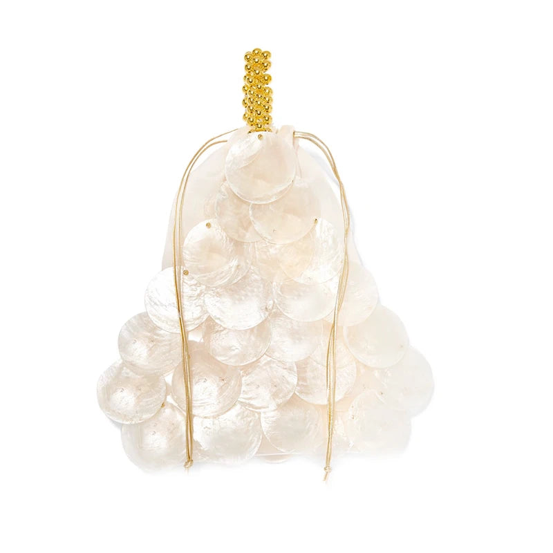 Luxury Beaded Shell Evening Handbag