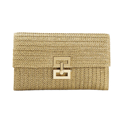 Straw Woven Clutch Bag