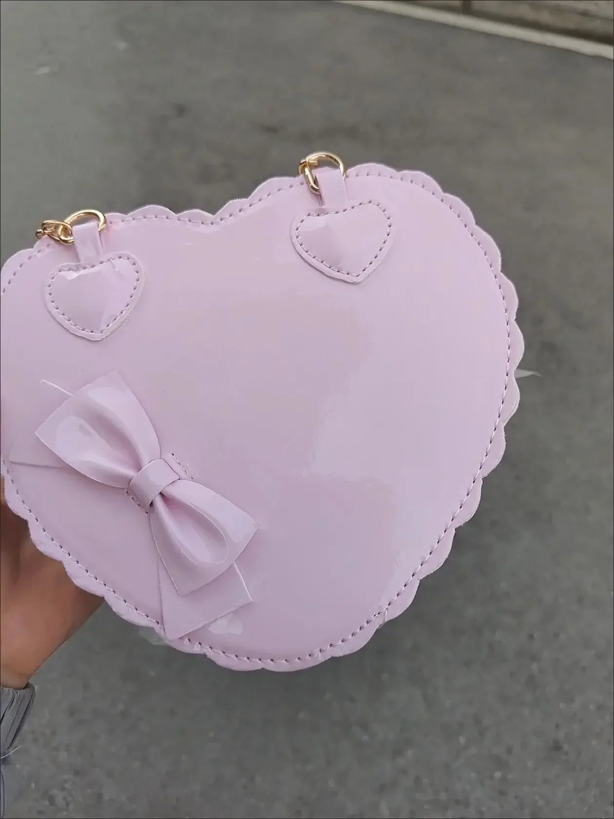 Heart-Shaped Lolita Crossbody Handbag
