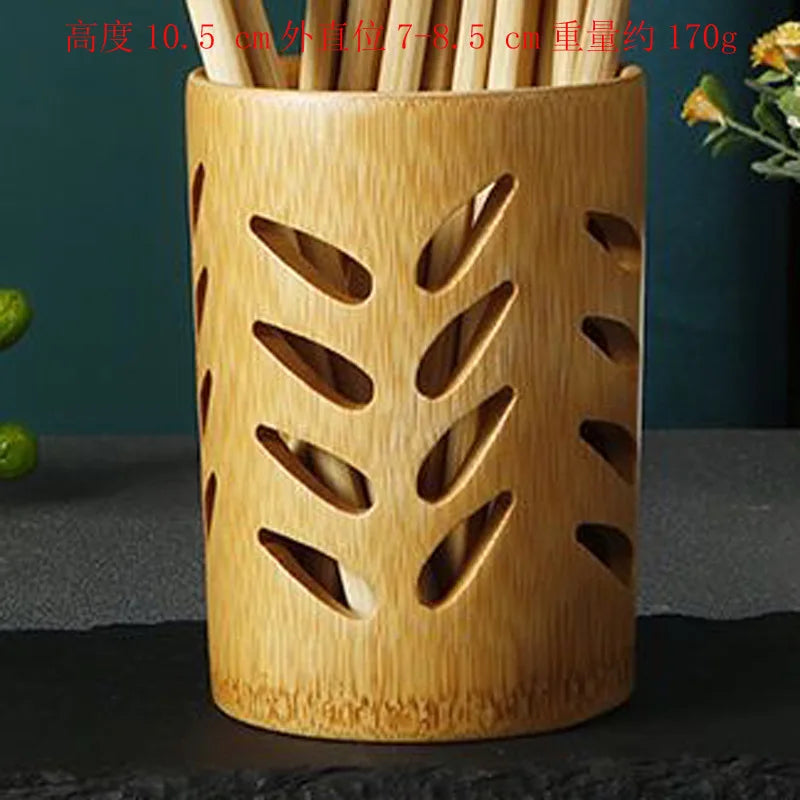 Bamboo Toothbrush Holder Cup