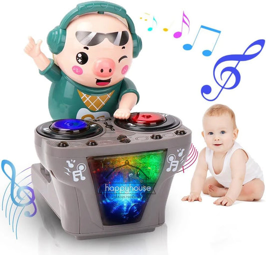 Electronic DJ Light Music Dancing Pig Toy