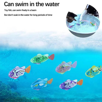Interactive Floating Fish Cat Toy Set