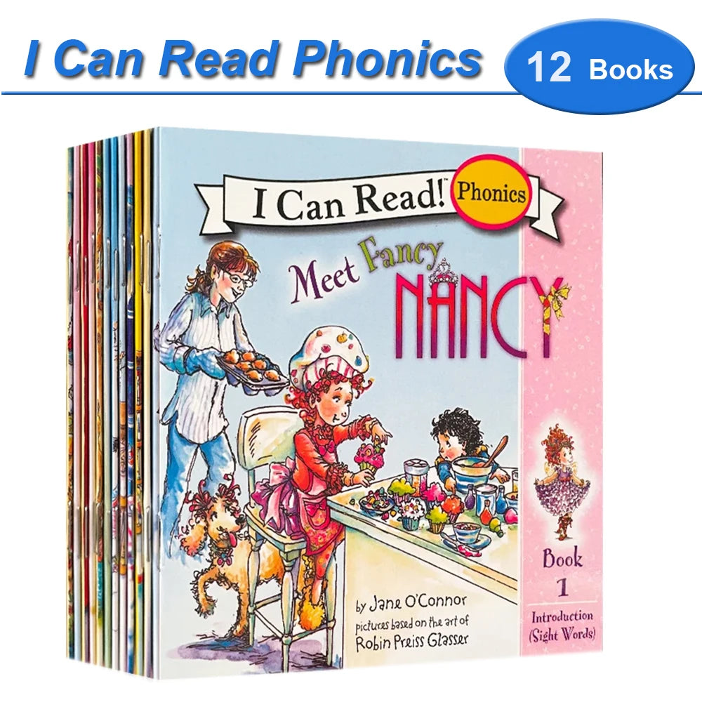 12 Books Set I Can Read Phonics English Picture Books