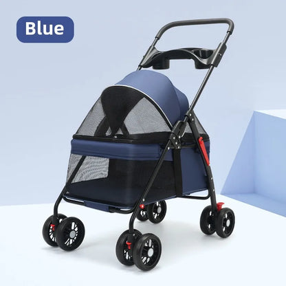 Foldable Pet Stroller for Dogs & Cats