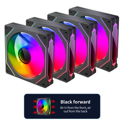 120mm ARGB Infinity Mirror Cooling Fan with PWM Control