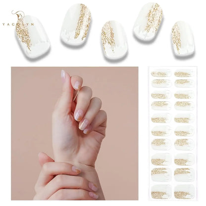 Semi-Cured Snowflake Gel Nail Stickers