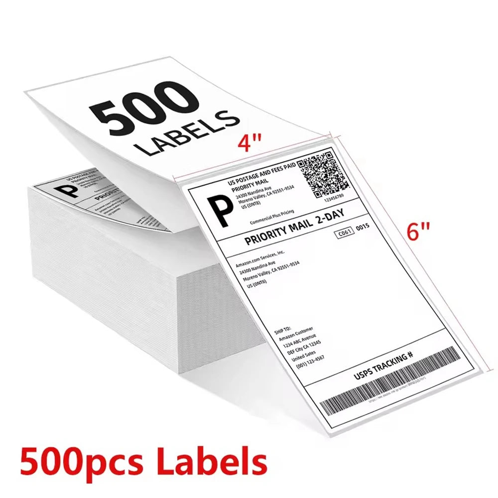 4 × 6 Inch Thermal Shipping Labels