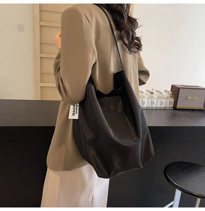 Minimalist Nylon Tote Shoulder Bag