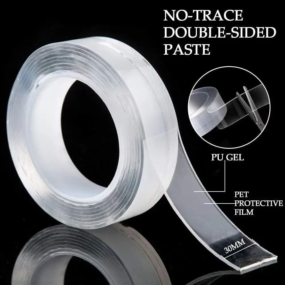 Reusable Double-Sided Nano Adhesive Tape