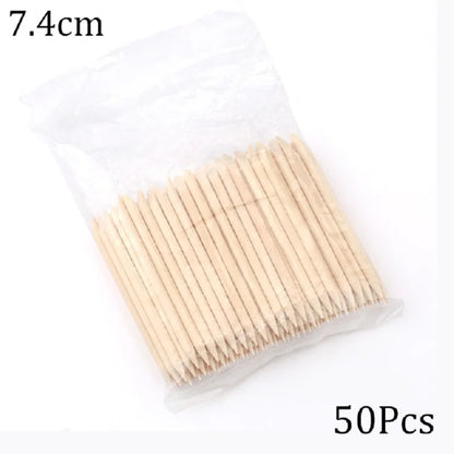 Orange Wood Nail Art Sticks