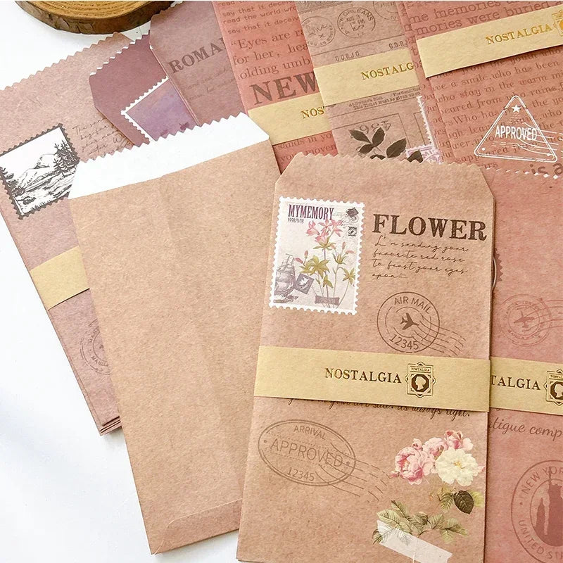 Cute Pattern Paper Envelope Set