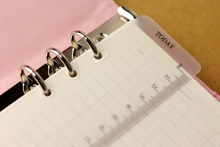 Frosted Planner Bookmark Ruler for A5, A6 & A7 Ring Binders
