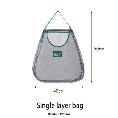 Reusable Hanging Mesh Storage Bag for Fruits & Vegetables