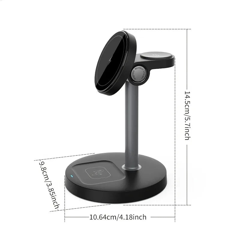 3-in-1 Magnetic Wireless Charging Station
