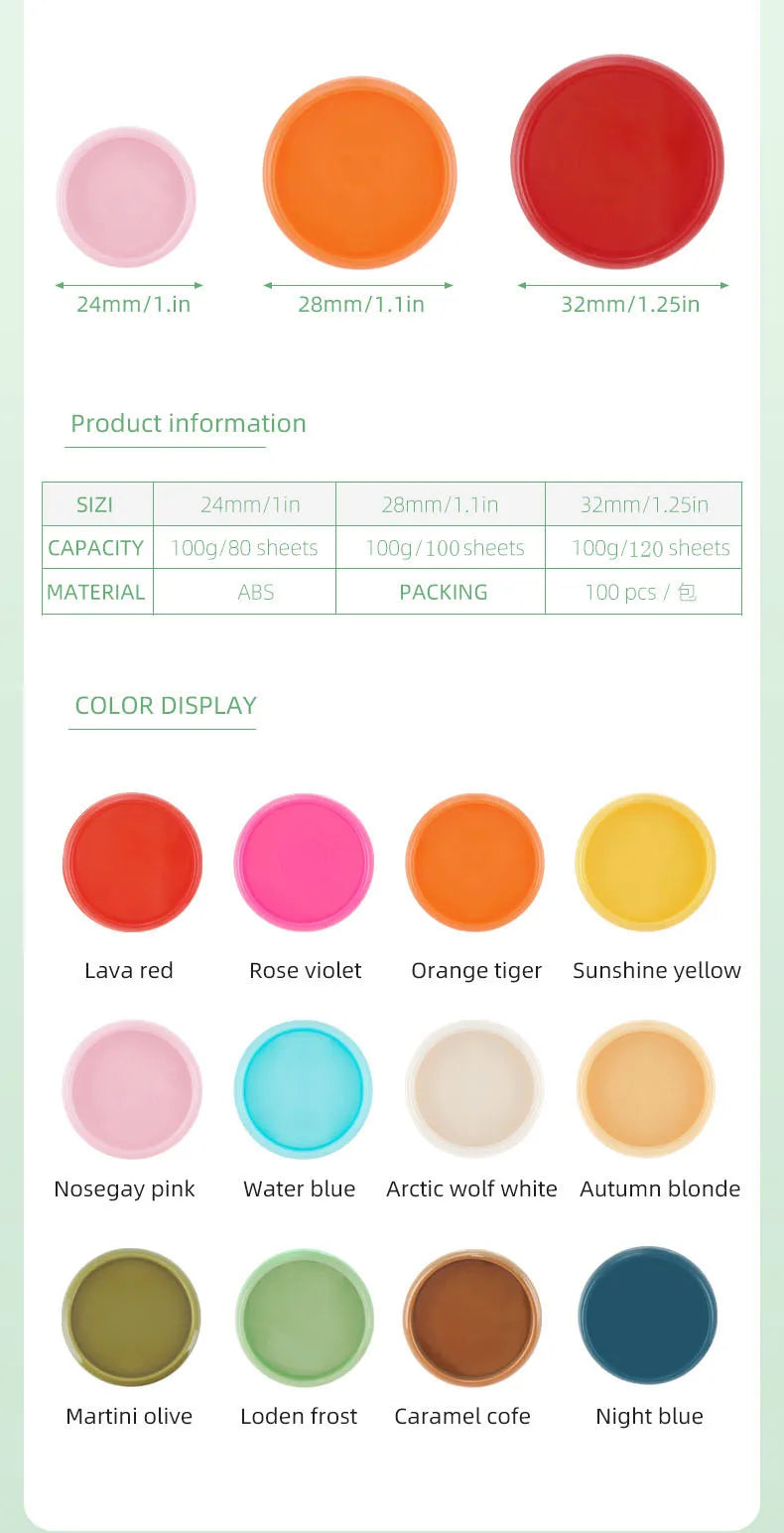 Plastic Disc Binding Rings for Planners & Notebooks