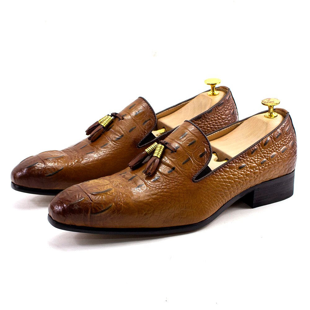 Luxury Mens Loafer Genuine Leather Shoes