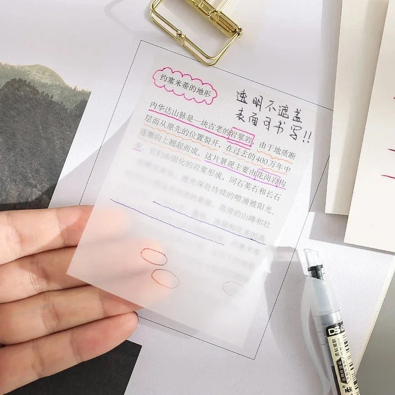 Transparent Waterproof Sticky Notes
