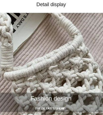Women’s Woven Crochet Crossbody Phone Bag