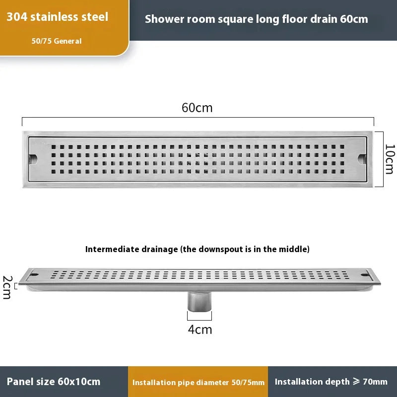 Stainless Steel Linear Floor Drain