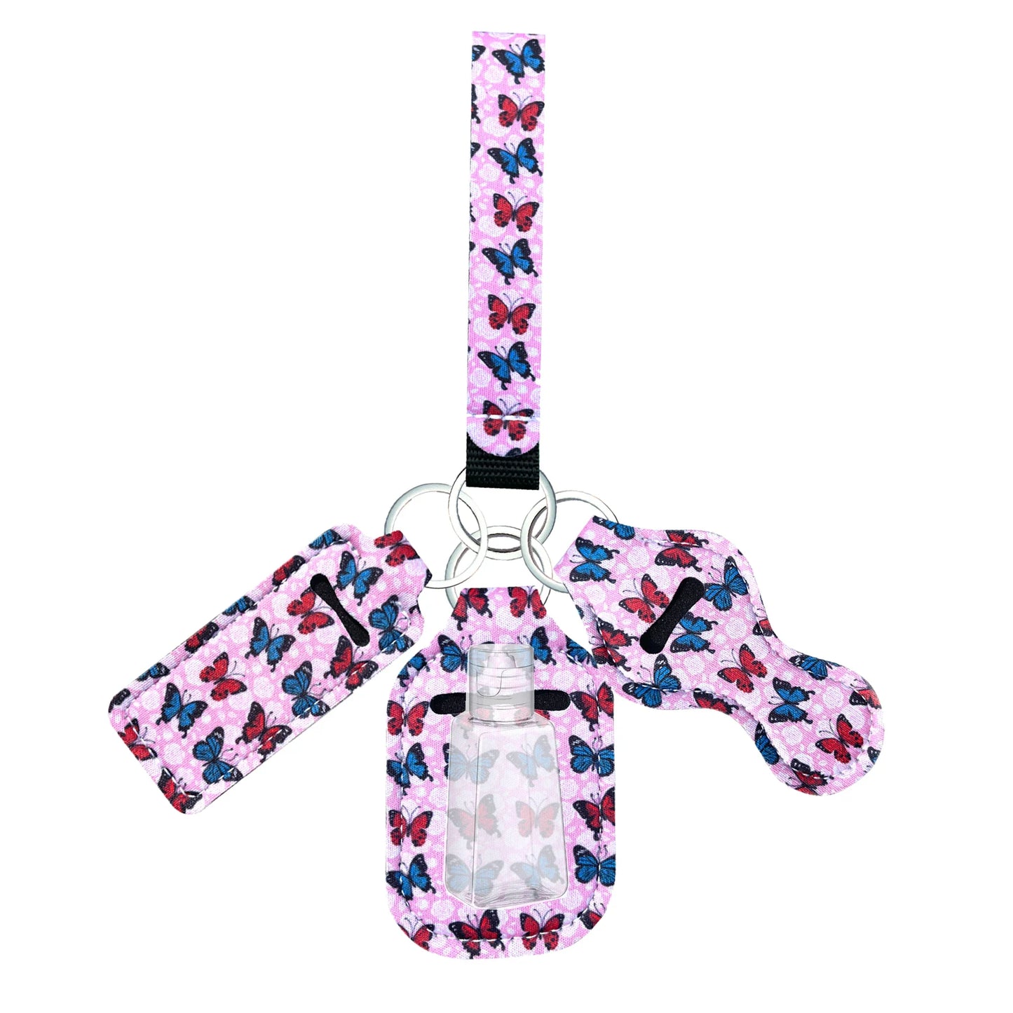 Lip Balm Holder Keychain Set