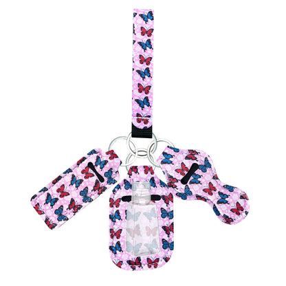 Lip Balm Holder Keychain Set