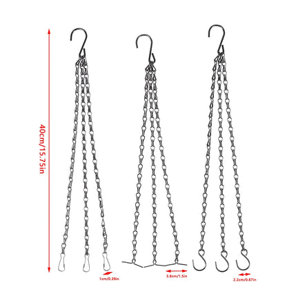 Metal Plant Hanger Chain for Flower Pots, Baskets & Feeders