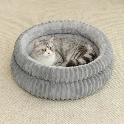 Plush Round Pet Nest Bed