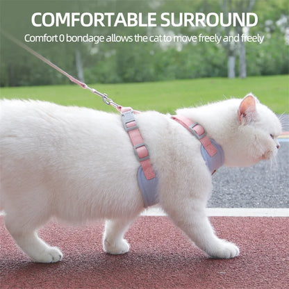 Breathable Cat Harness & Leash Set