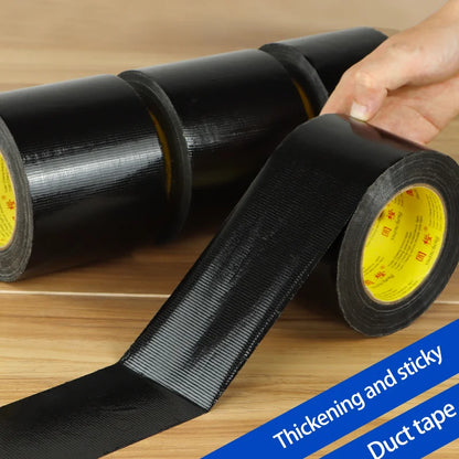 Black Super Adhesive Fabric Duct Tape