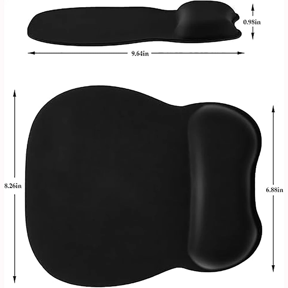 Ergonomic Mouse Pad with Memory Foam Wrist Support