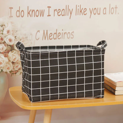 Foldable Fabric Storage Container with Handle