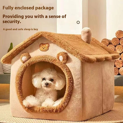 Warm Removable Pet House for Small Dogs & Cats