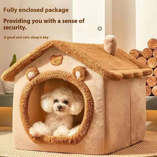Warm Removable Pet House for Small Dogs & Cats