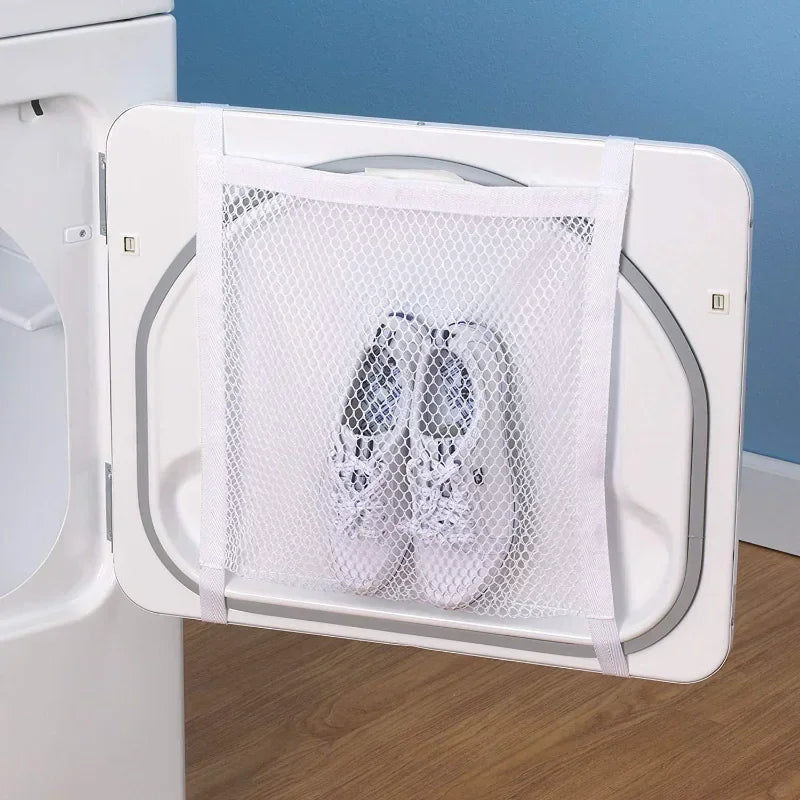 White Mesh Shoe Laundry & Dryer Bag