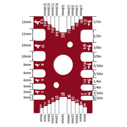 Precision Measure Metric/Inch Card Depth Gauge